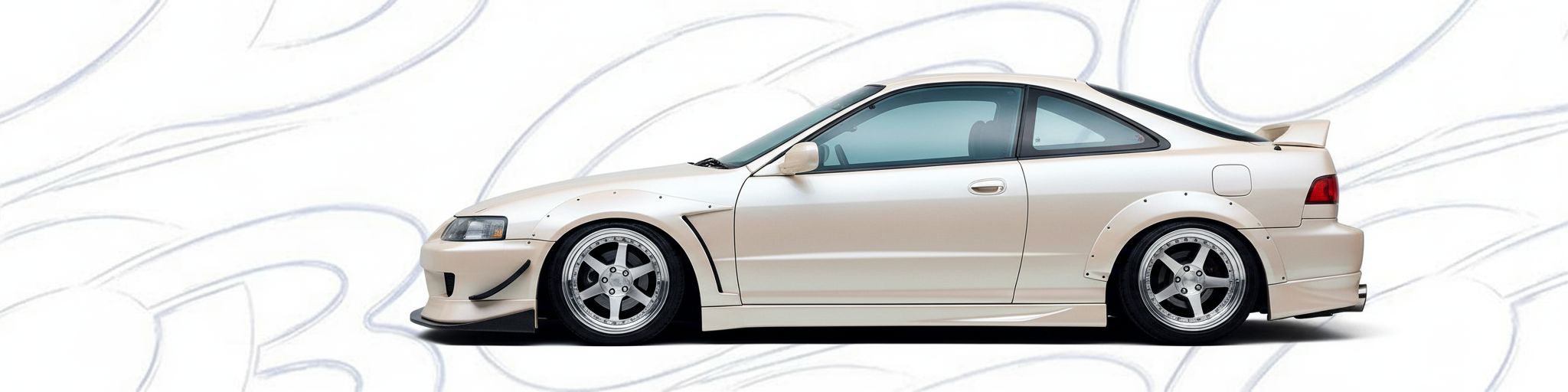 Front-angle view of 1996 Acura Integra 1996 - Durable and stylish exterior enhancement.