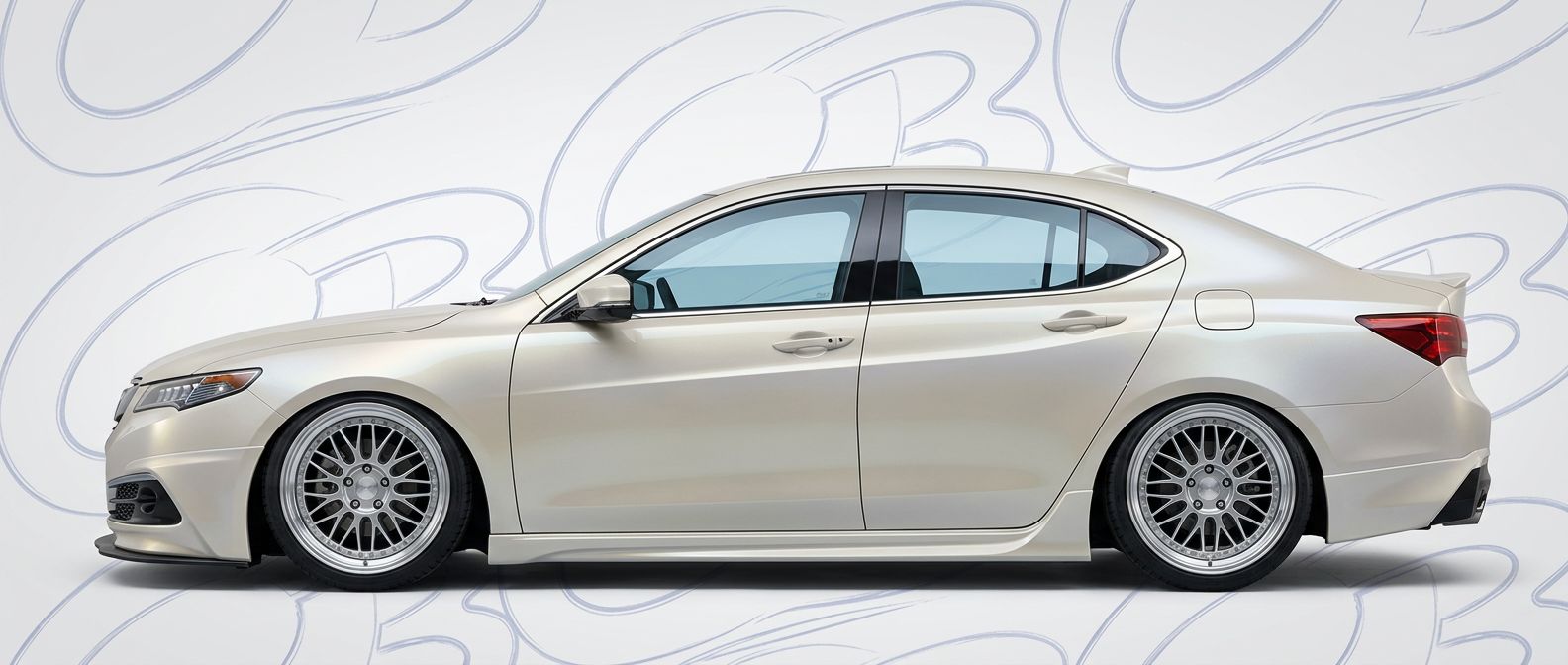 Top-tier 2016 Acura TLX 2016 featuring a high-gloss finish and carbon fiber weave.