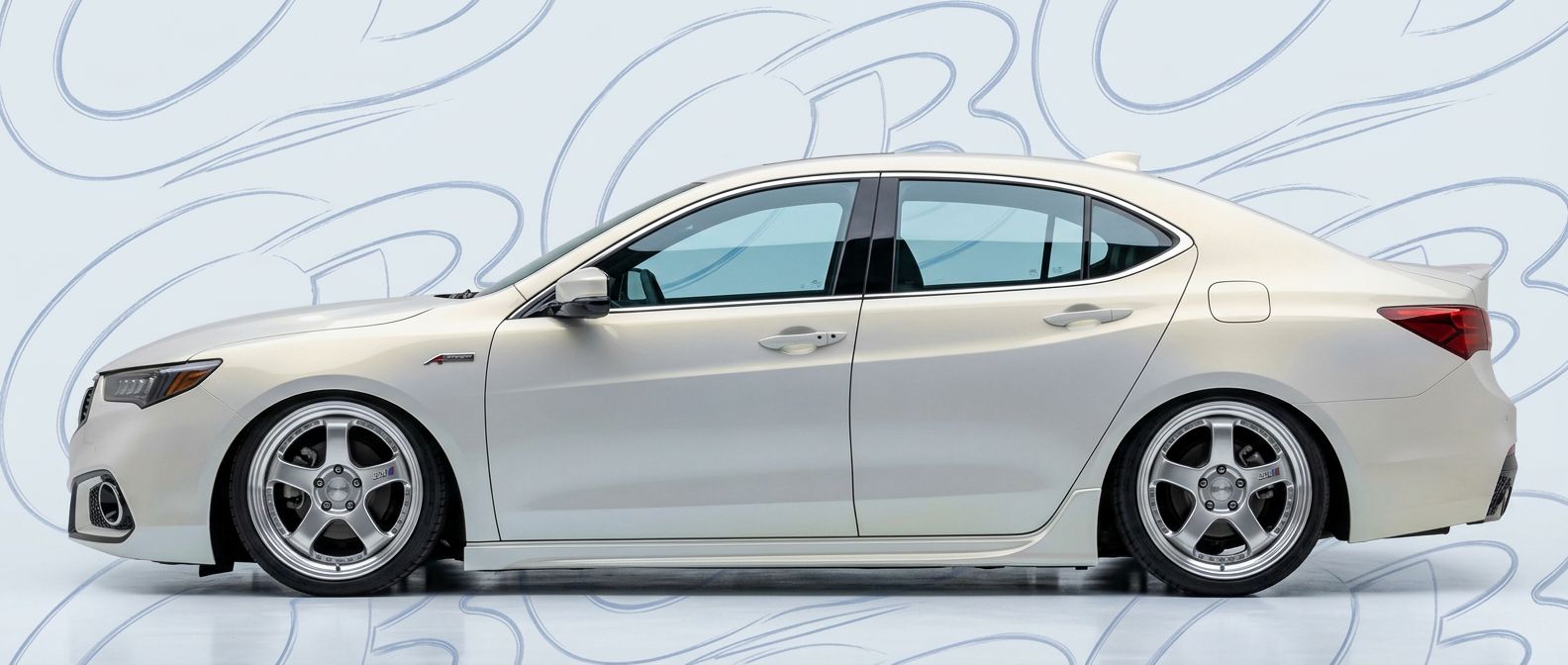 Front-angle view of 2020 Acura TLX 2020 - Durable and stylish exterior enhancement.