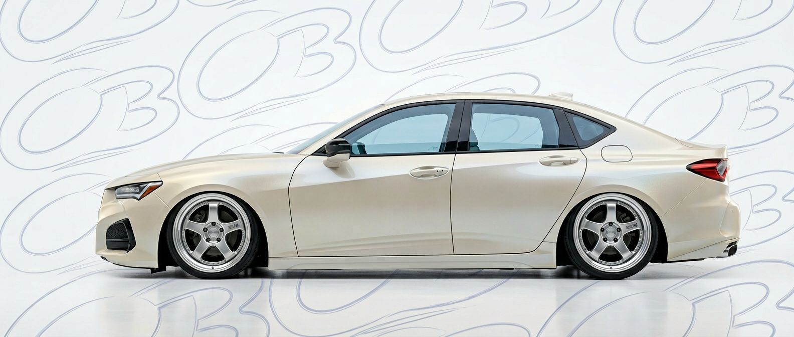 Professional automotive photography of a 2023 Acura TLX with high-fidelity 2023.