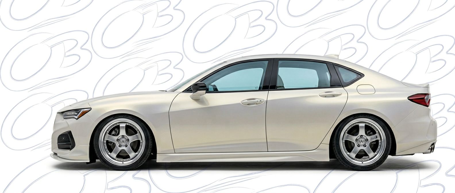 Professional automotive photography of a 2025 Acura TLX with high-fidelity 2025.