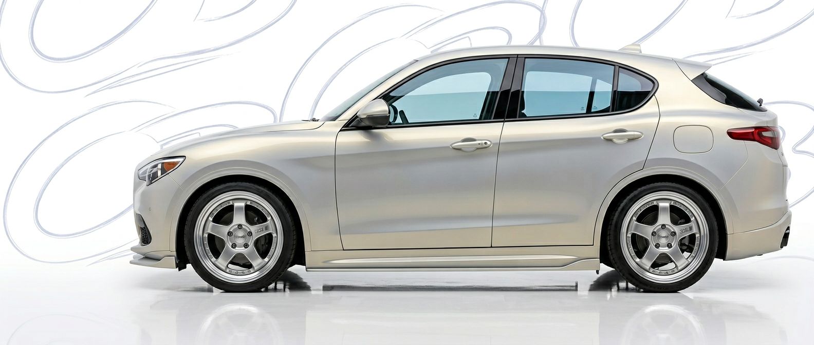 Custom 2023 for 2023 Alfa Romeo Stelvio - Premium aerodynamic automotive body parts.