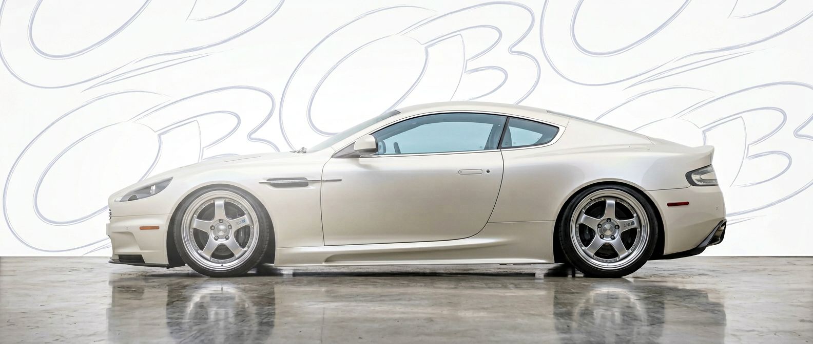 Detailed view of 2010 Aston Martin DB9 2010 featuring lightweight, durable construction.