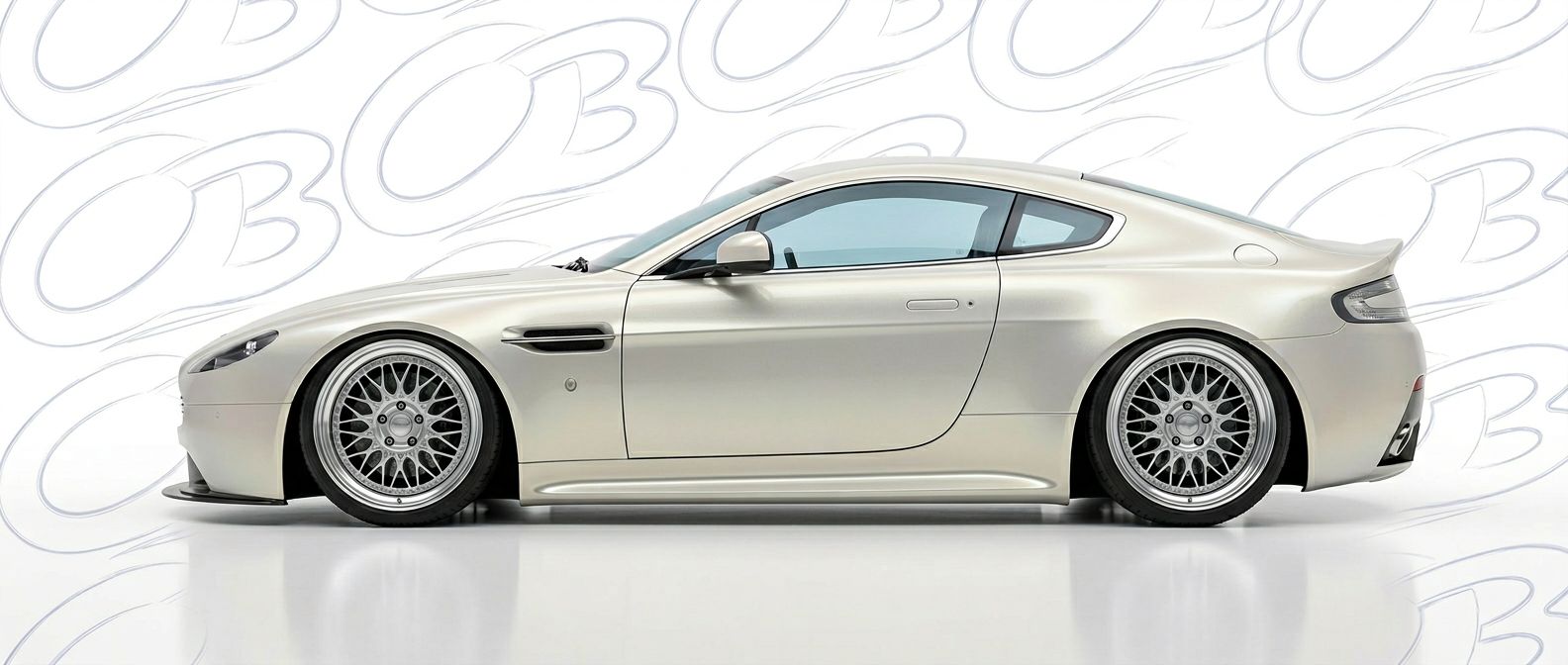 Aston Martin Vantage 2015 - Bodykits, Bumpers, Fenders and more... Front-angle view of 2015 Aston Martin Vantage 2015 - Durable and stylish exterior enhancement.