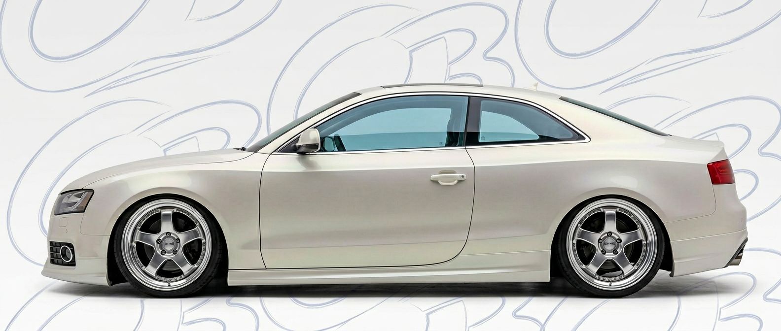 Front-angle view of 2008 Audi A5 2008 - Durable and stylish exterior enhancement.