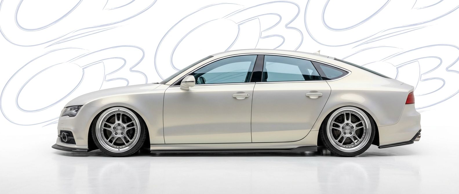 Professional automotive photography of a  Audi A7 with high-fidelity A7.