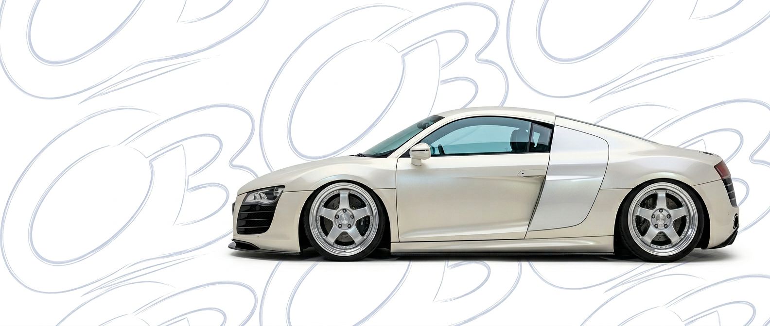 Front-angle view of 2015 Audi R8 2015 - Durable and stylish exterior enhancement.