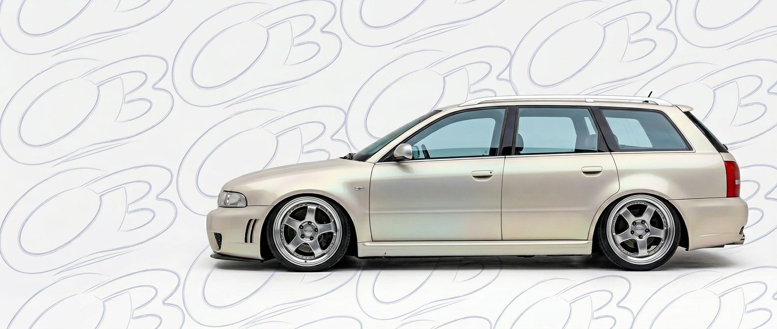 Front-angle view of 2001 Audi RS4 2001 - Durable and stylish exterior enhancement.