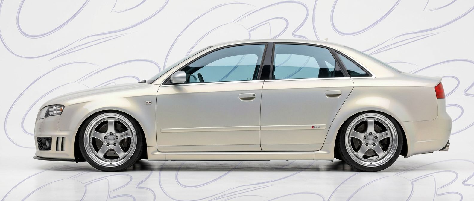 Front-angle view of 2005 Audi RS4 2005 - Durable and stylish exterior enhancement.