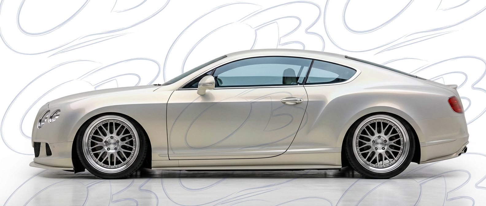 Professional automotive photography of a 2012 Bentley Continental with high-fidelity 2012.