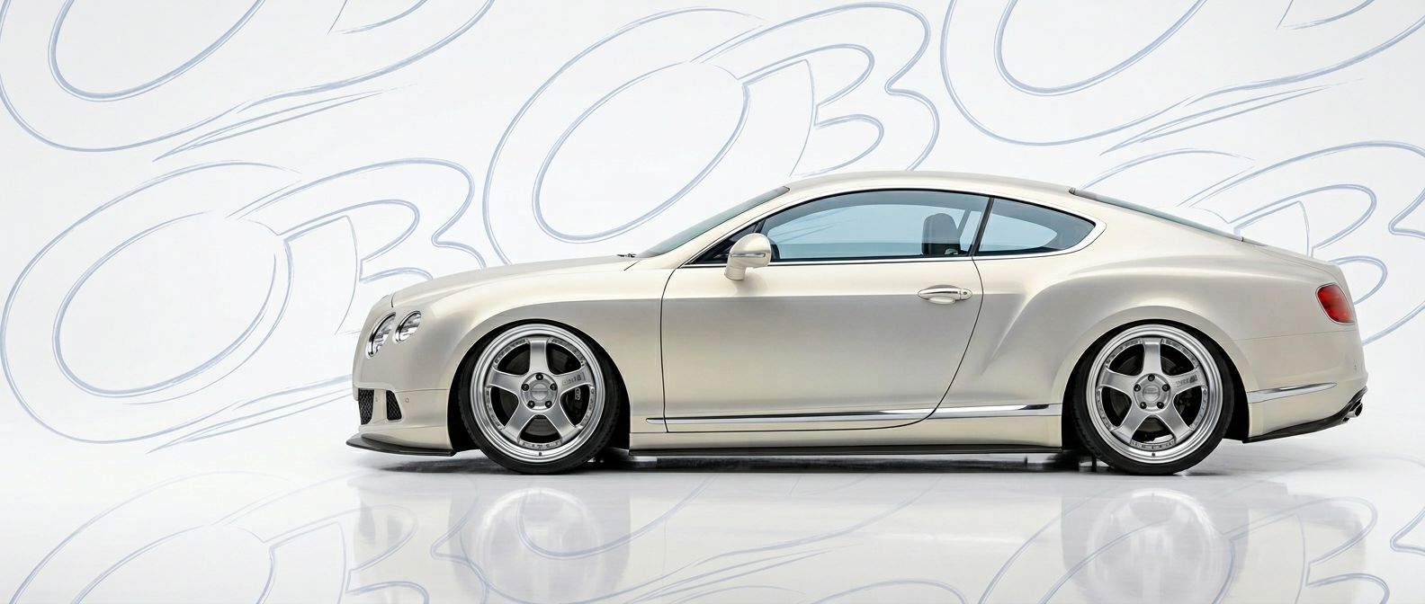Detailed view of 2014 Bentley Continental 2014 featuring lightweight, durable construction.