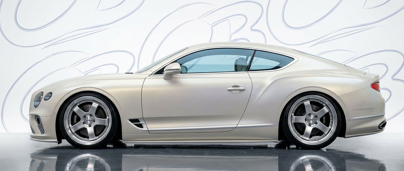 Top-tier 2018 Bentley Continental 2018 featuring a high-gloss finish and carbon fiber weave.