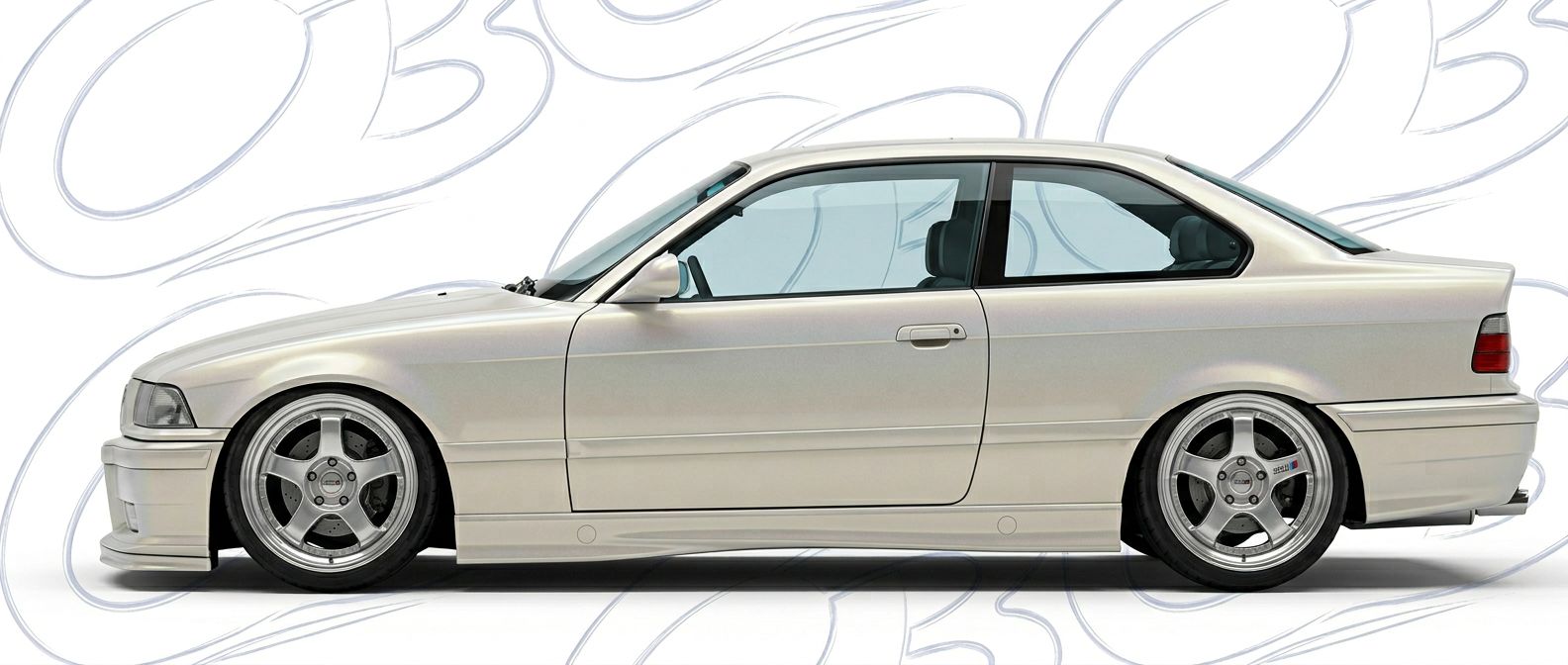 Front-angle view of 1997 BMW 3-Series 1997 - Durable and stylish exterior enhancement.