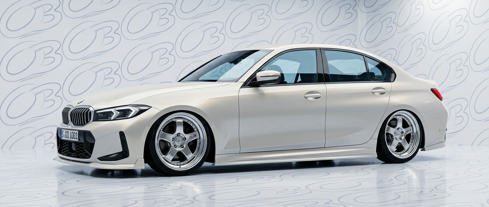 High-quality 2024 BMW 3-Series 2024 exterior shot with professional studio lighting.