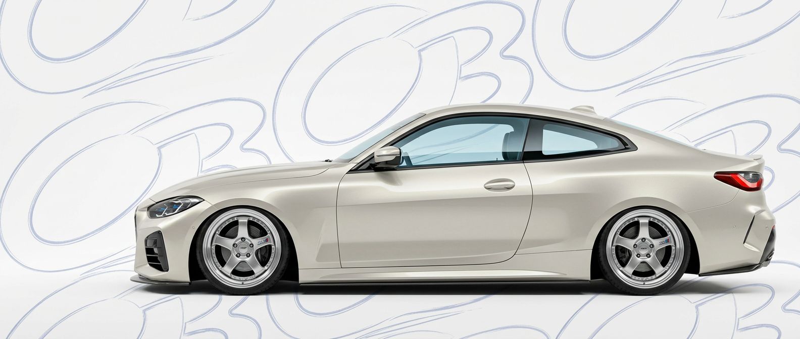 Professional automotive photography of a  BMW 4-Series with high-fidelity 2001.