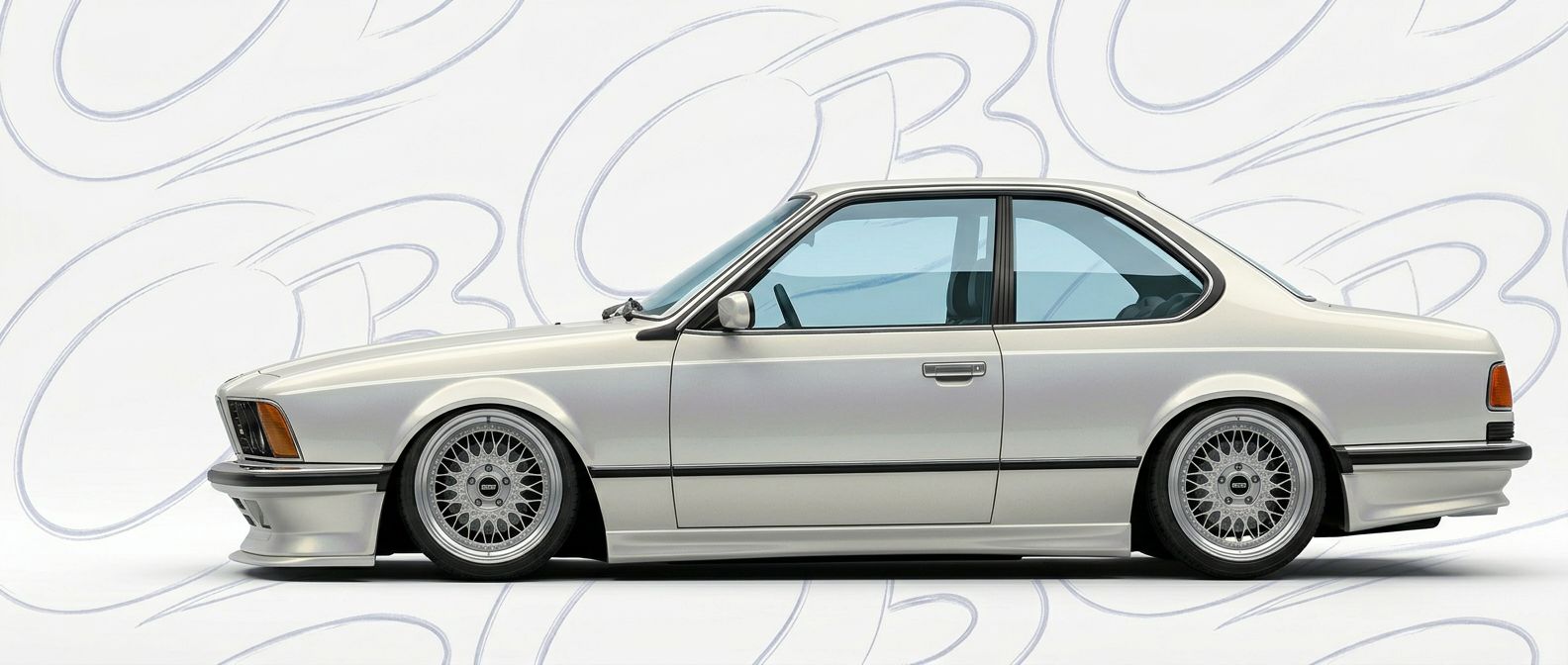 Front-angle view of 1987 BMW 6-Series 1987 - Durable and stylish exterior enhancement.