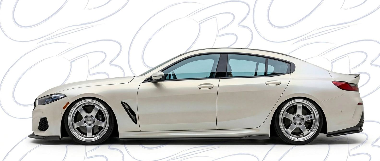 Front-angle view of  BMW 8-Series 8-Series - Durable and stylish exterior enhancement.