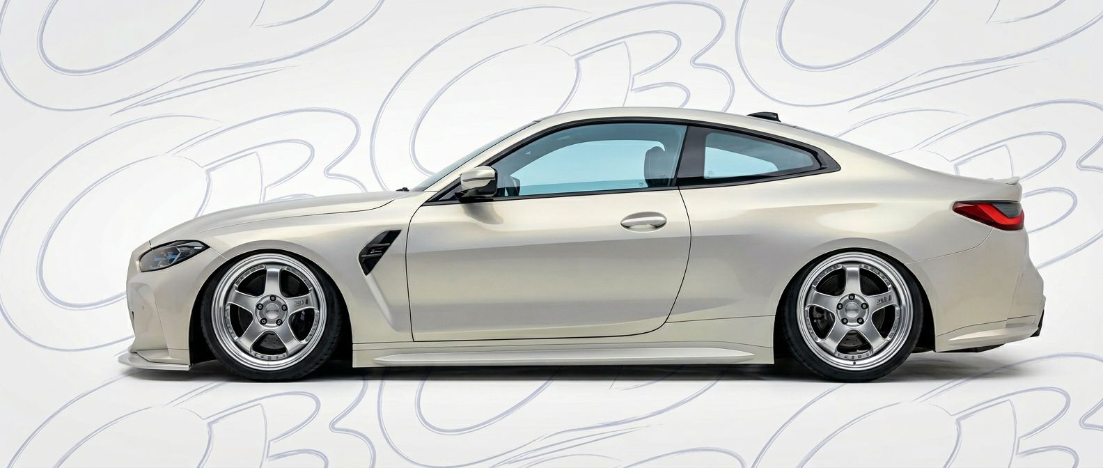 Top-tier  BMW M4 M4 featuring a high-gloss finish and carbon fiber weave.