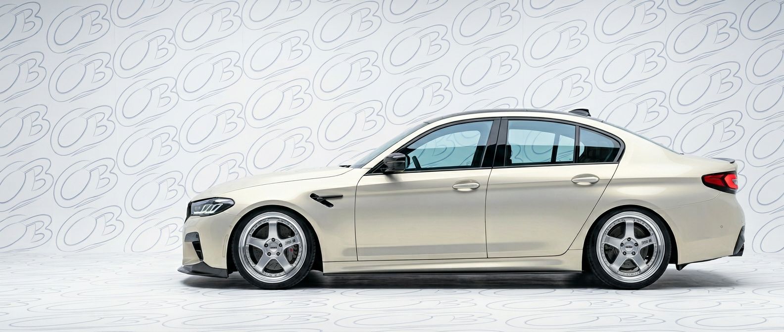 Professional automotive photography of a 2022 BMW M5 with high-fidelity 2022.