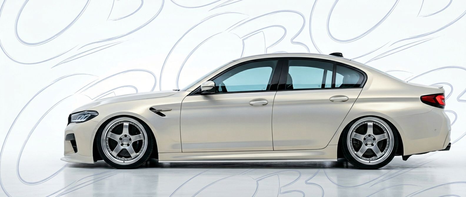Front-angle view of 2023 BMW M5 2023 - Durable and stylish exterior enhancement.