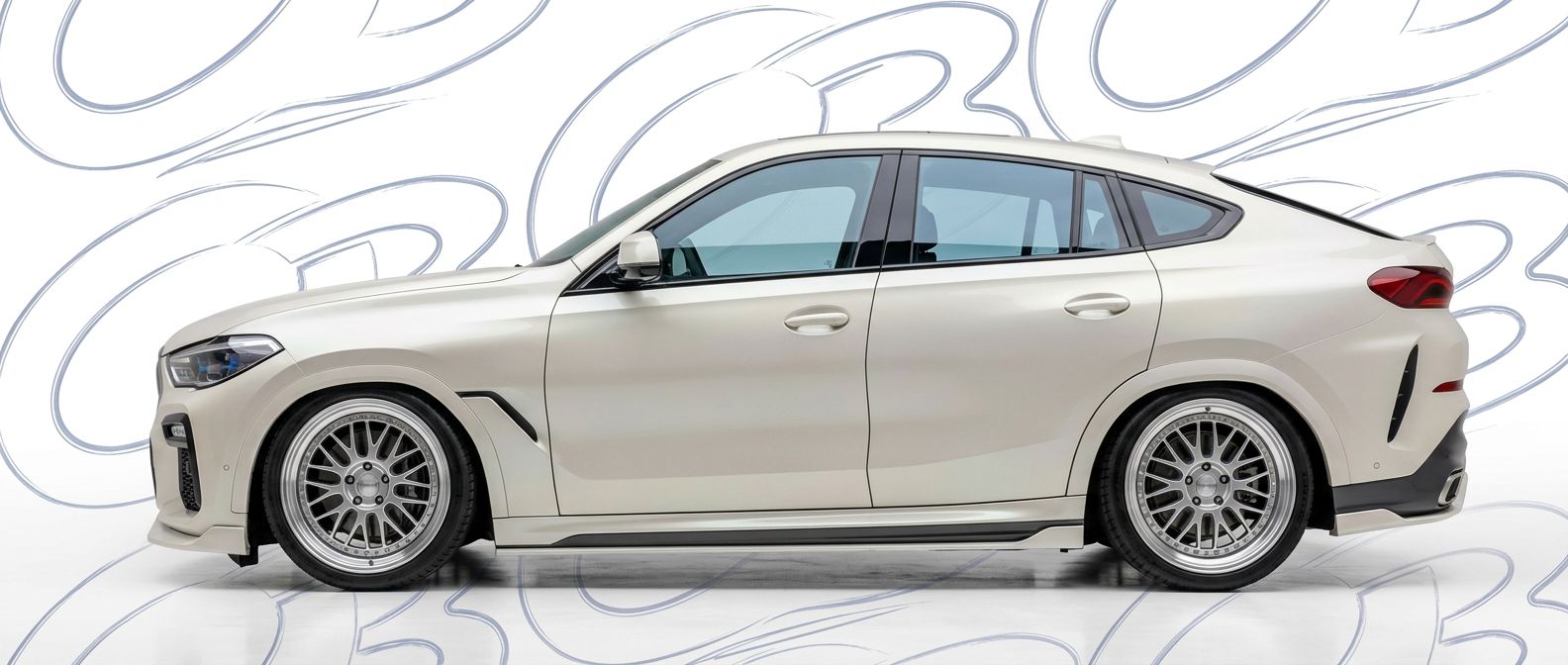 Detailed view of  BMW X6 X6 featuring lightweight, durable construction.