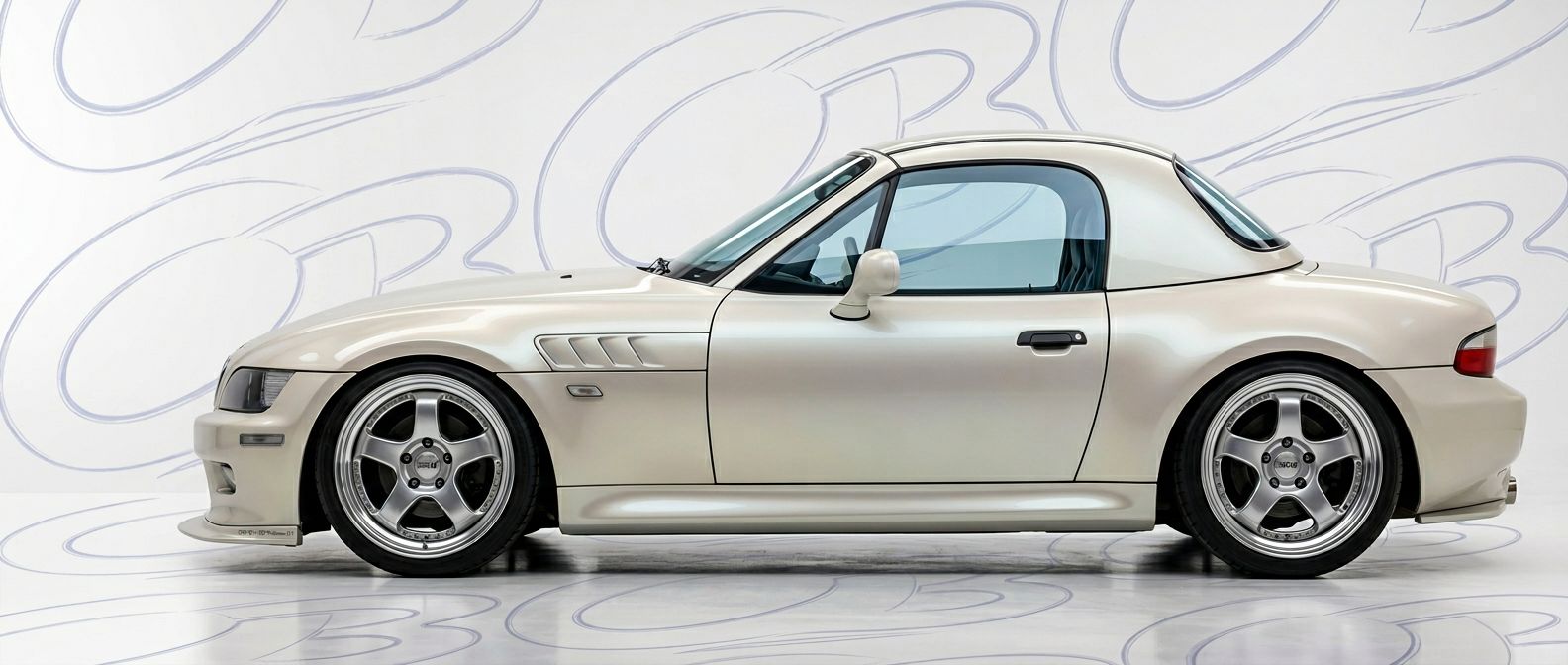Professional automotive photography of a 2001 BMW Z3 with high-fidelity 2001.