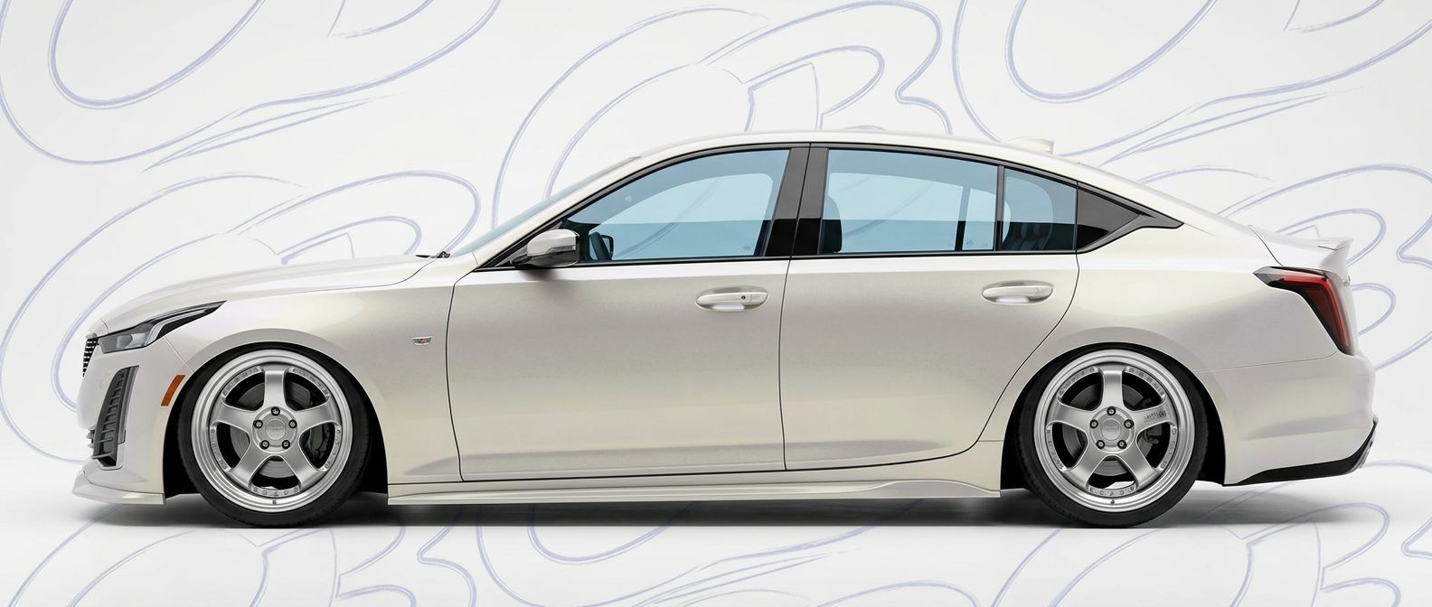 Aerodynamic 2022 Cadillac CT5 2022 - Sleek design for enhanced vehicle styling.