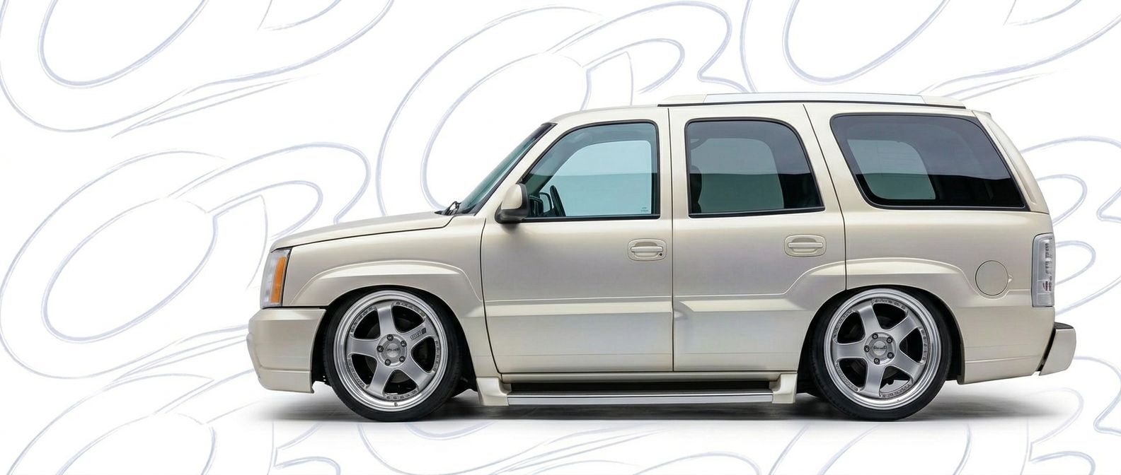 Professional automotive photography of a 2004 Cadillac Escalade with high-fidelity 2004.