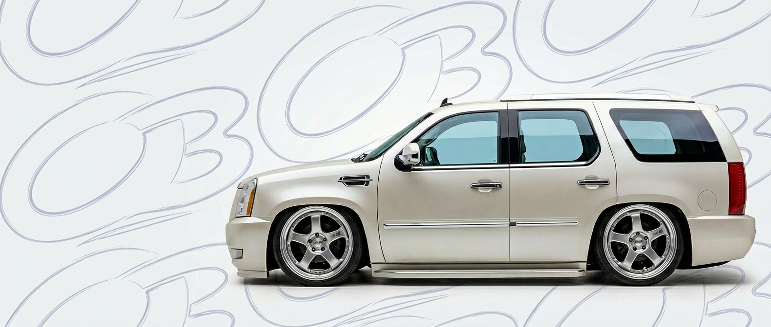 Front-angle view of 2009 Cadillac Escalade 2009 - Durable and stylish exterior enhancement.