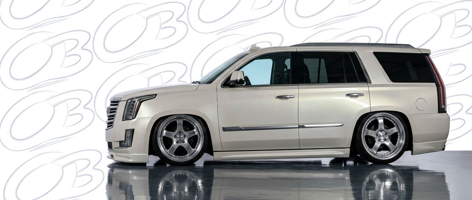 Front-angle view of 2019 Cadillac Escalade 2019 - Durable and stylish exterior enhancement.