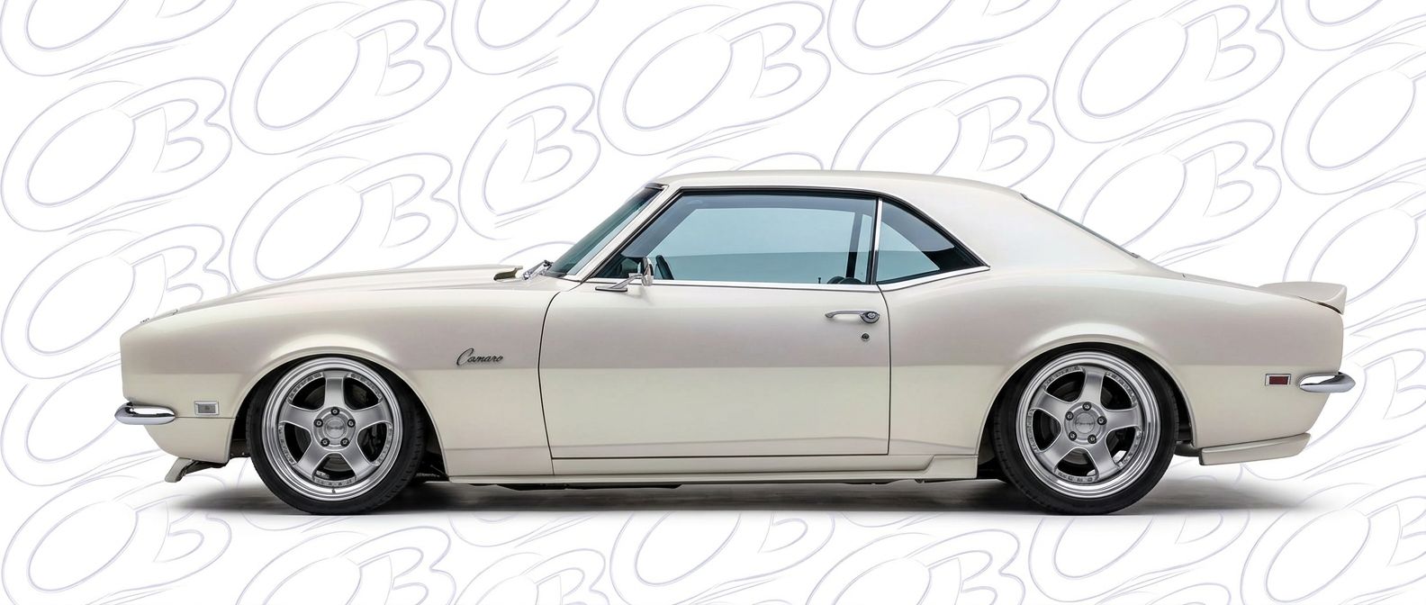 Professional automotive photography of a 1968 Chevrolet Camaro with high-fidelity 1968.