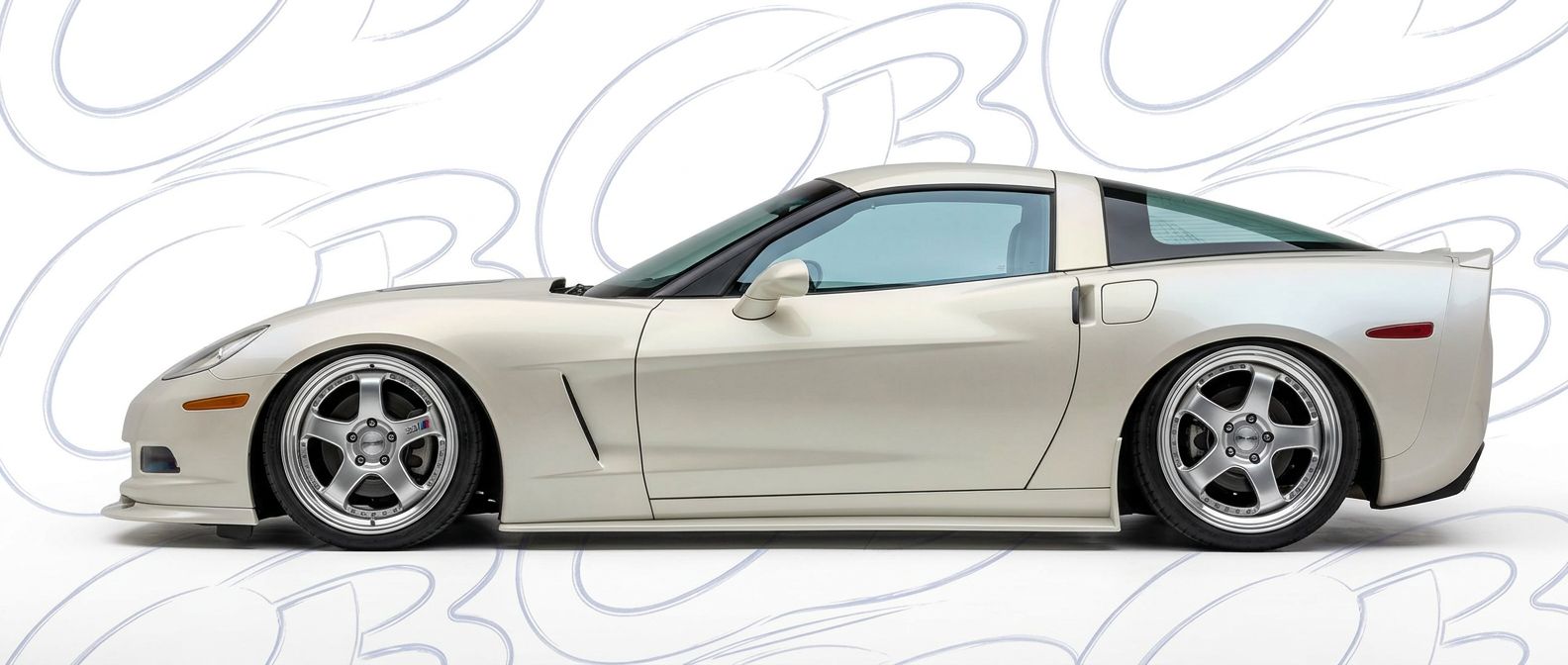 Front-angle view of 2007 Chevrolet Corvette 2007 - Durable and stylish exterior enhancement.