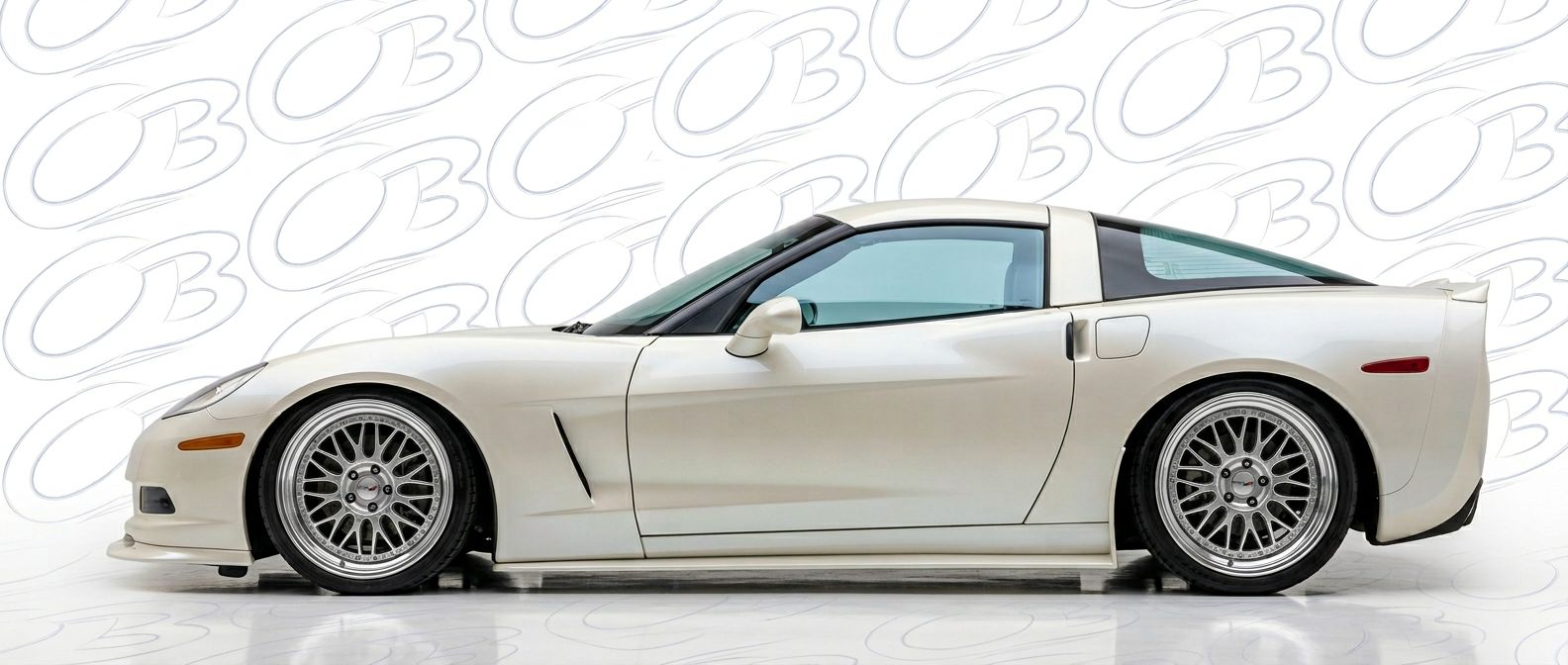 Front-angle view of 2008 Chevrolet Corvette 2008 - Durable and stylish exterior enhancement.