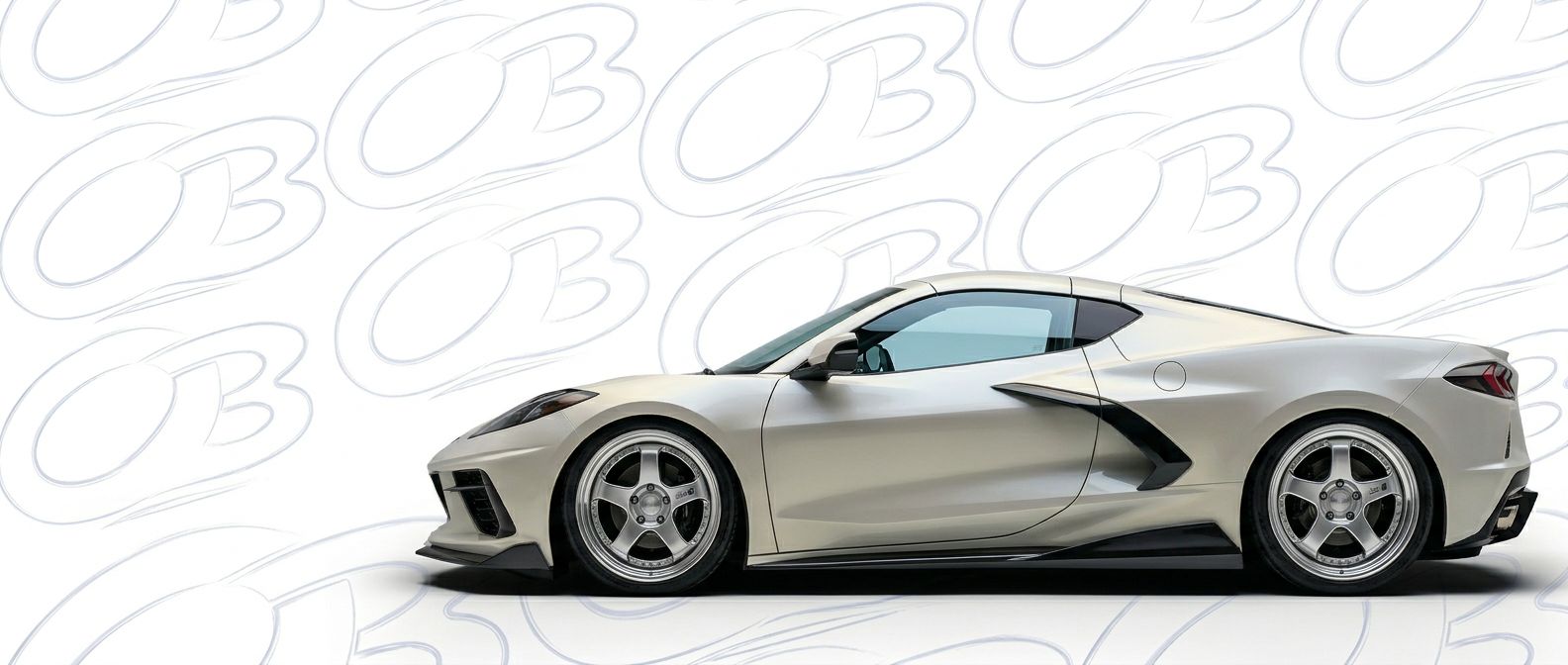 Front-angle view of 2020 Chevrolet Corvette 2020 - Durable and stylish exterior enhancement.