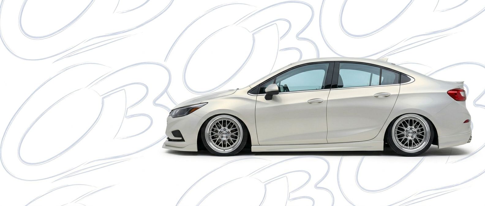 Front-angle view of  Chevrolet Cruze Cruze - Durable and stylish exterior enhancement.