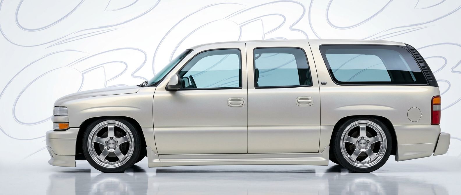 Front-angle view of 2002 Chevrolet Suburban 2002 - Durable and stylish exterior enhancement.