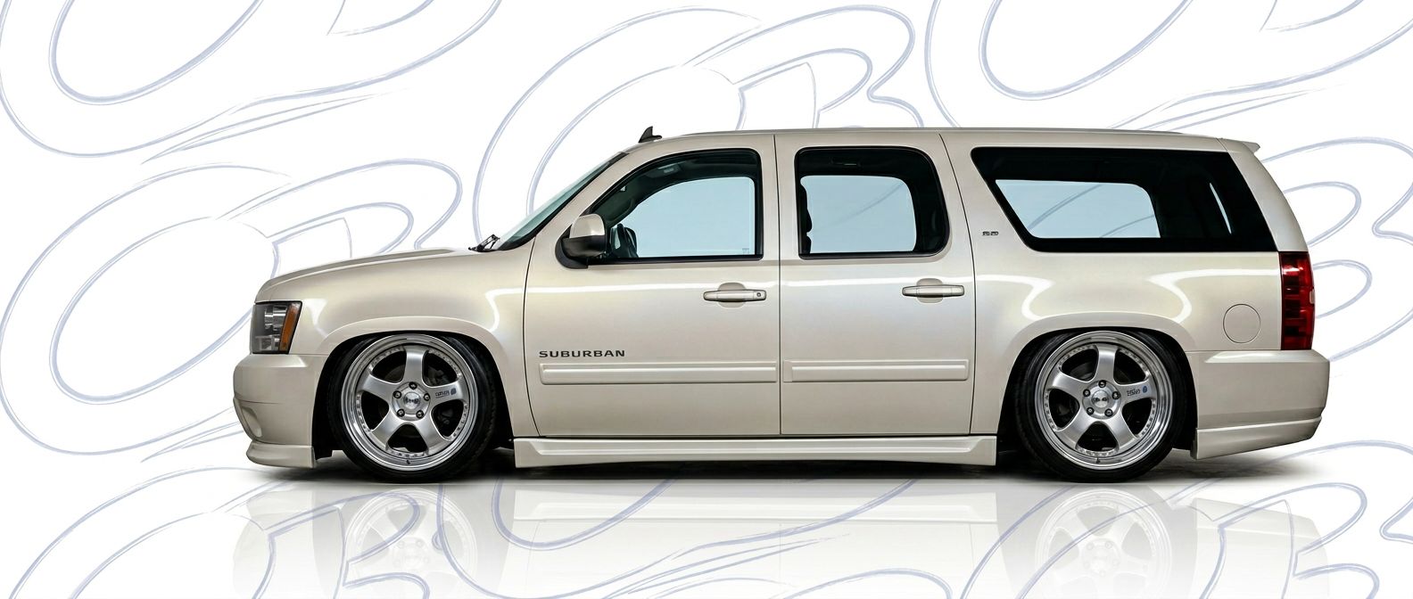 Front-angle view of 2008 Chevrolet Suburban 2008 - Durable and stylish exterior enhancement.