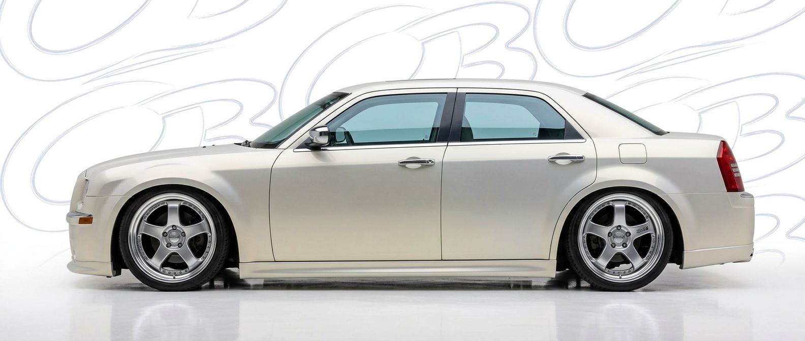 Top-tier 2009 Chrysler 300 2009 featuring a high-gloss finish and carbon fiber weave.