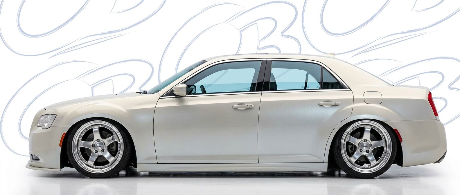 Top-tier 2015 Chrysler 300 2015 featuring a high-gloss finish and carbon fiber weave.