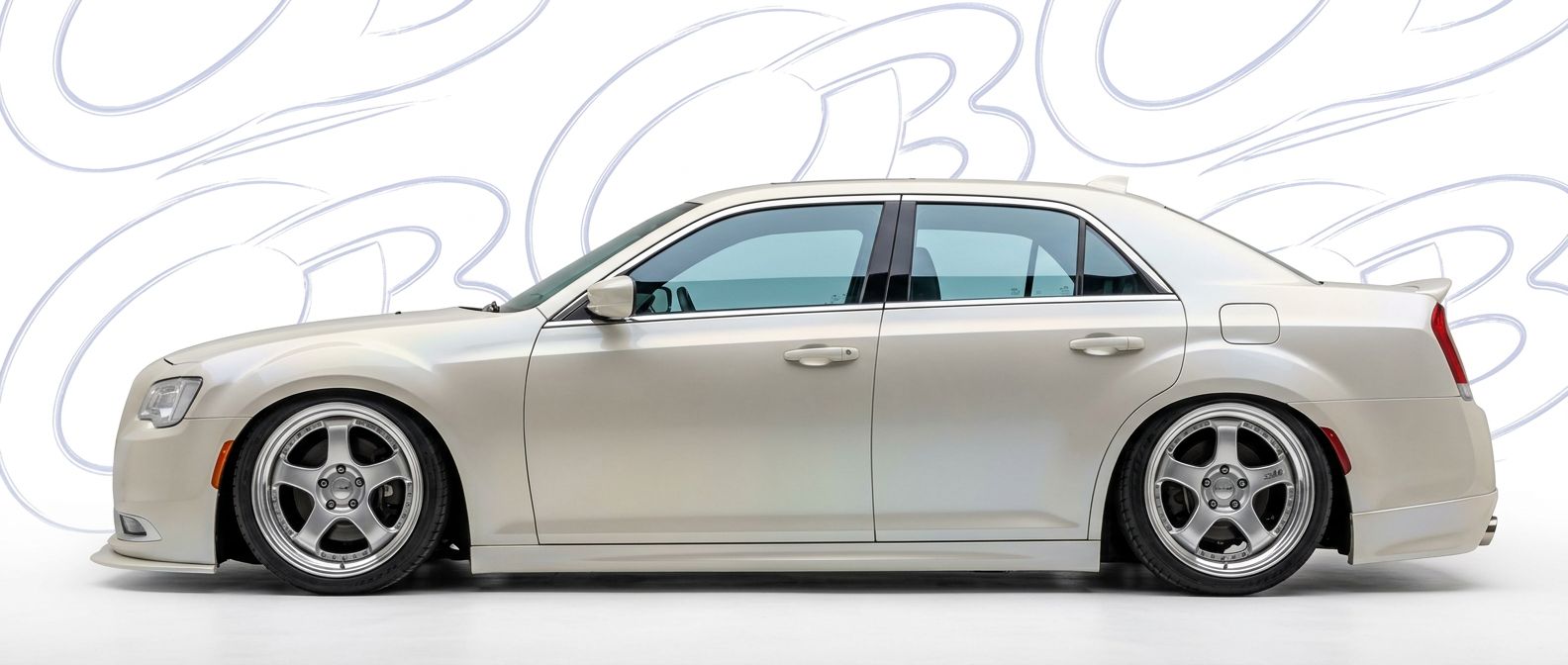 Professional automotive photography of a 2016 Chrysler 300 with high-fidelity 2016.