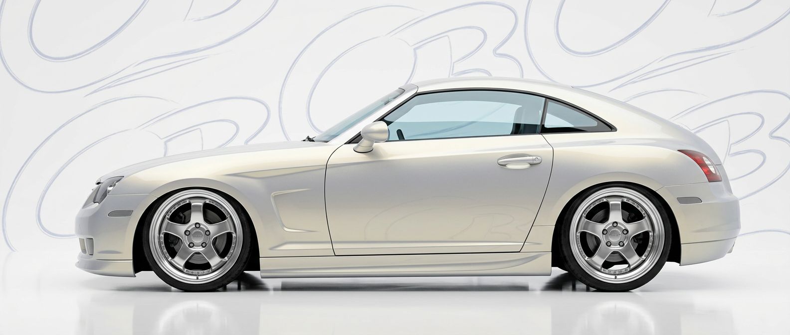 Front-angle view of 2004 Chrysler Crossfire 2004 - Durable and stylish exterior enhancement.