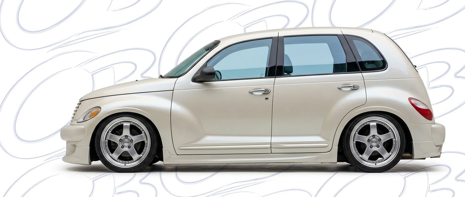 Front-angle view of 2004 Chrysler PT Cruiser 2004 - Durable and stylish exterior enhancement.