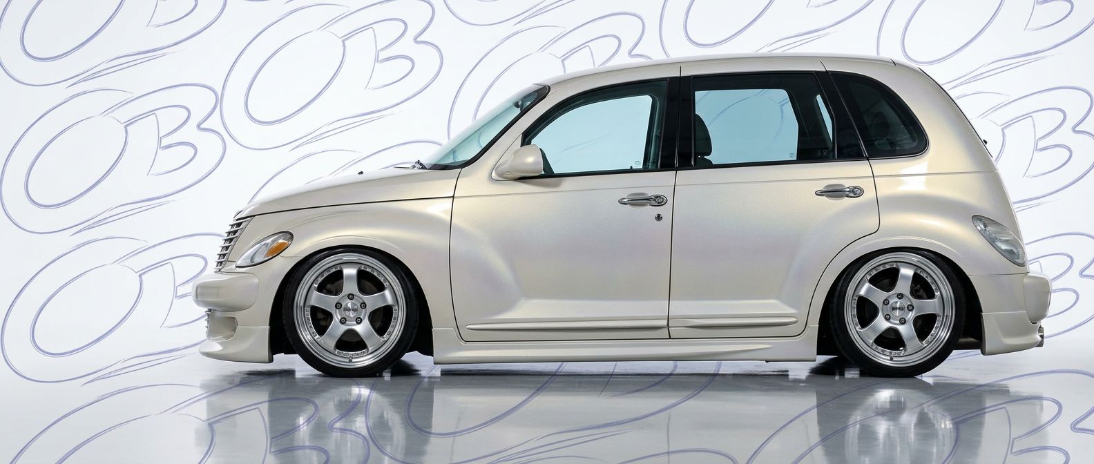 Professional automotive photography of a  Chrysler PT Cruiser with high-fidelity PT Cruiser.