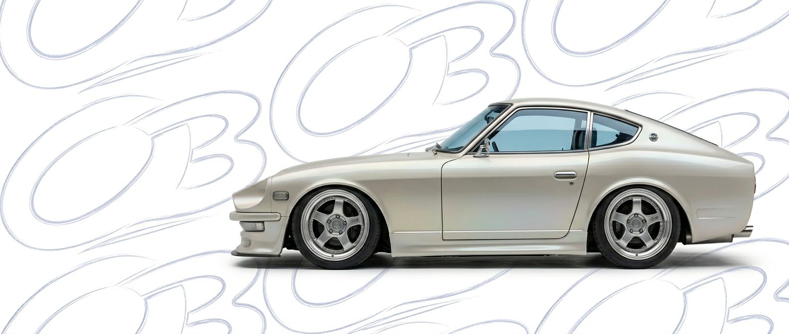 Front-angle view of  Datsun 240Z 240Z - Durable and stylish exterior enhancement.