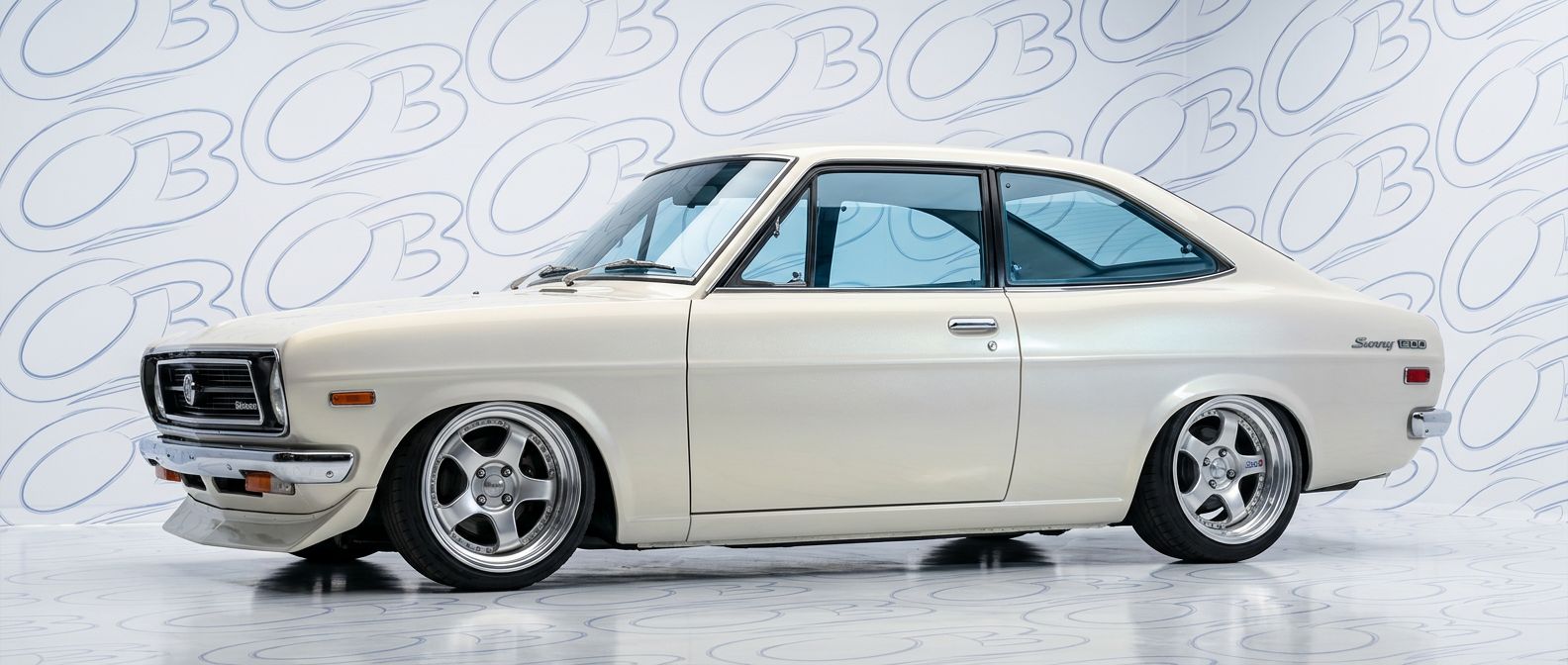 Front-angle view of 1972 Datsun Sunny 1200 1972 - Durable and stylish exterior enhancement.