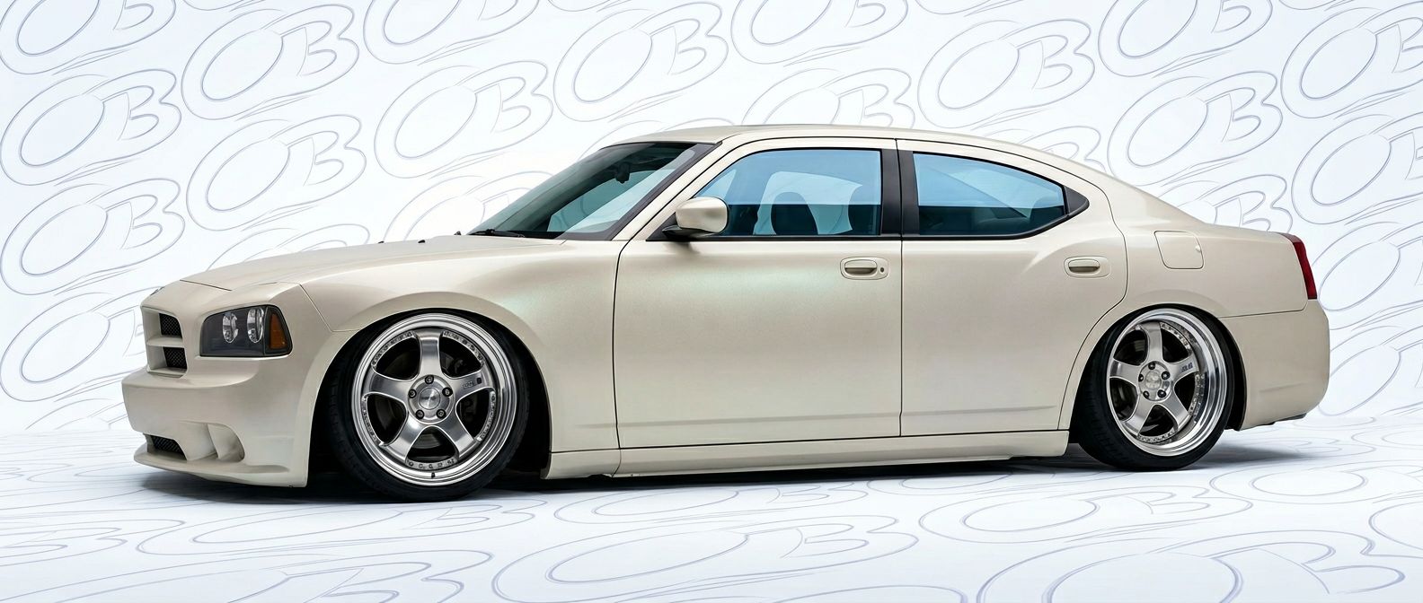 Front-angle view of 2009 Dodge Charger 2009 - Durable and stylish exterior enhancement.