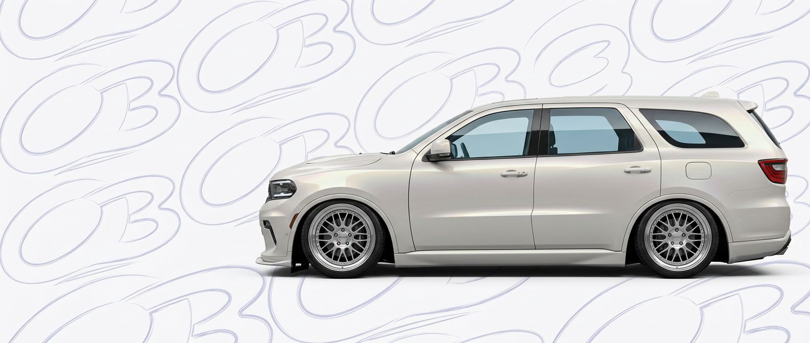 Professional automotive photography of a 2025 Dodge Durango with high-fidelity 2025.