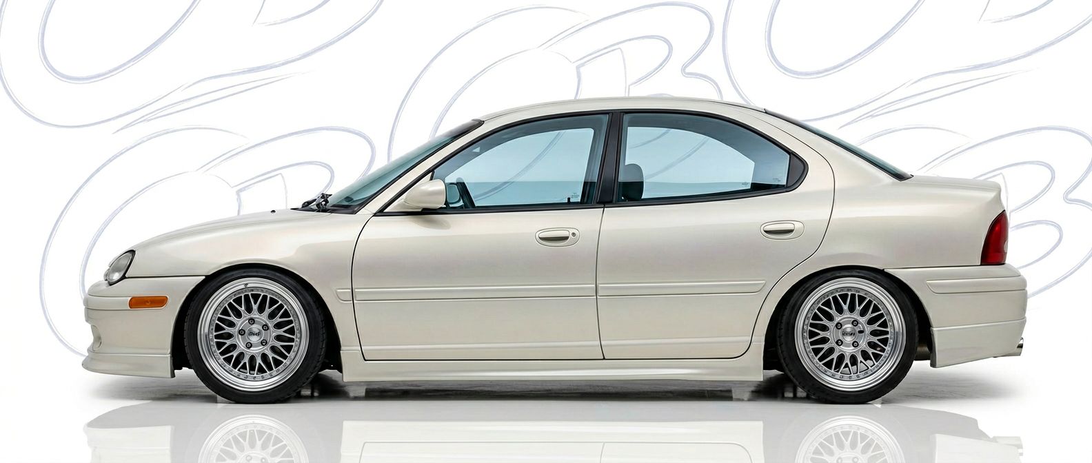 Professional automotive photography of a 1995 Dodge Neon with high-fidelity 1995.
