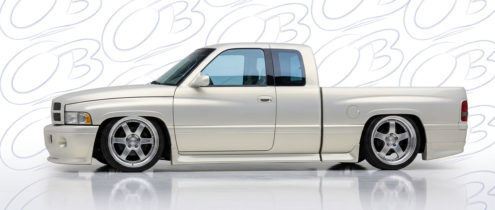 Professional automotive photography of a 1999 Dodge Ram with high-fidelity 1999.