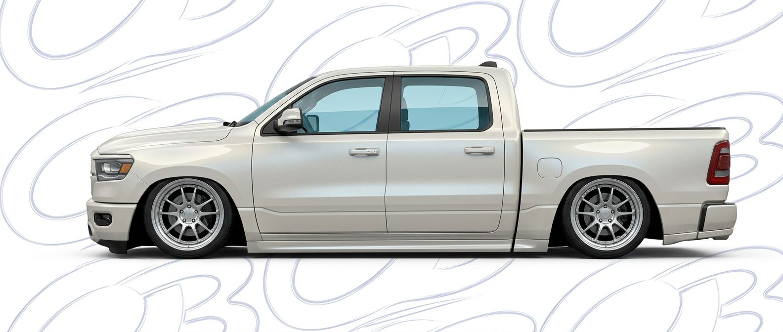 Custom 2019 for 2019 Dodge Ram - Premium aerodynamic automotive body parts.